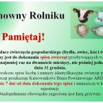 Powiększ zdjęcie Informacja dla rolników o obwiązku do dokonanai spisu zwierząt